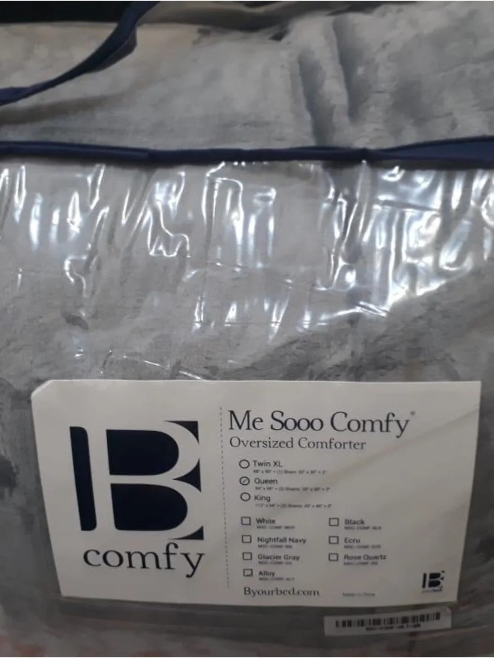 Grey Comforter - Plush Home Bedding